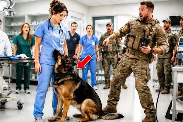 “Stay Away, He Attacks” The Arrogant SEAL At The Vet Laughed— Until His K9 Chose Her Over Him