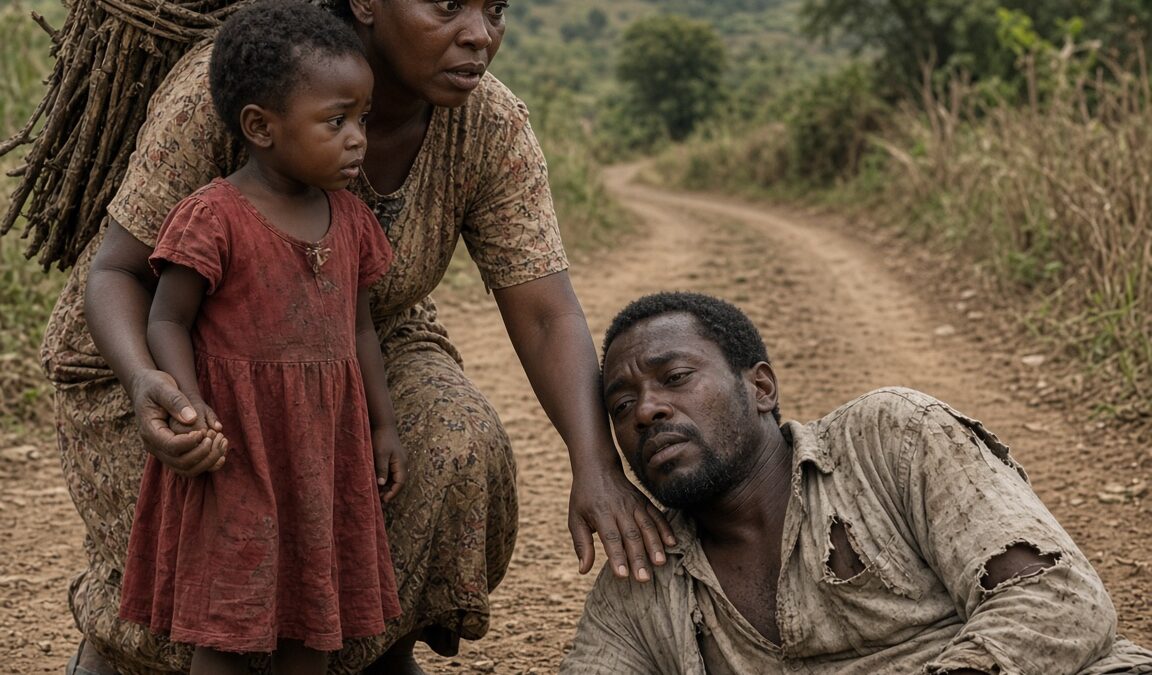 A Poor Widow Carrying Firewood Suddenly Saw a Man Collapse Beside a Little Child…