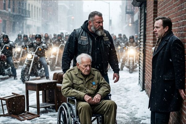 Landlord Evicted a WWII Vet on Thanksgiving. By Noon 200 Bikers Blocked the Whole Block!
