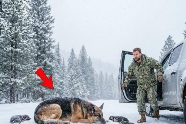 Navy SEAL Found a Mother Dog and 5 Puppies in a Blizzard — What He Did Next Changed His Life Forever