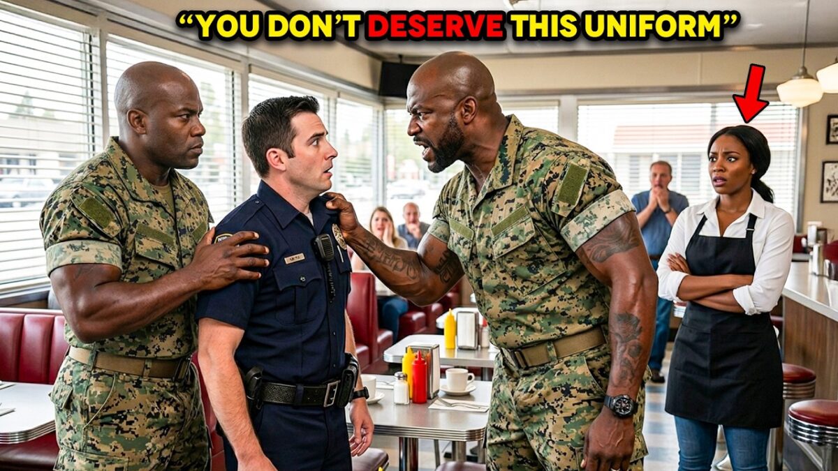 Two Black Navy SEALs Watched Cops Target Waitress—What They Did Next Shocked The Whole Diner