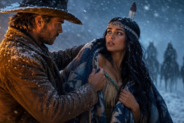 The Apache Woman He Saved From Freezing Returned with Her Tribe to Claim Him! 