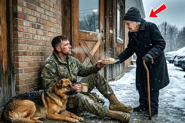 93-Year-Old Saw a Marine and His Starving K9 in the Snow — What She Said Changed His Life… 