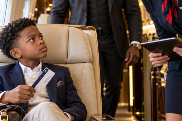 Flight Attendant Insults Black Boy In First Class Then His Billionaire Dad Appears 