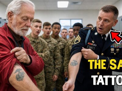 Recruits Mocked the Old Man’s Faded Tattoo — Then the Sergeant Major Rolled Up His Sleeve 