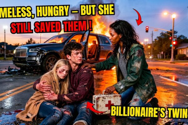 Homeless Black Girl Pulls Billionaire’s Twins From Crashed Car — Next Day 10 SUVs Find Her Shelter
