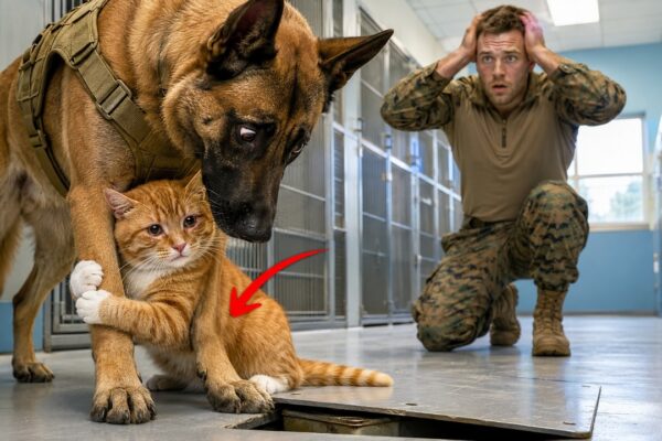 The Shelter Cat Clung to K9 Before Sunrise — What an U.S Marine Did Next Shocked Everyone! 