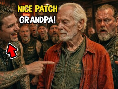 “Nice Patch, Grandpa” the Young Biker Laughed — Then the Club President Saw It and Went White 