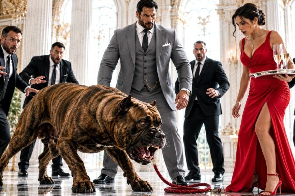 The Mafia Boss’s Guard Dog Snarled at Every Stranger Who Entered the Estate—Guards, Guests, Servants, Even Men Who Had Worked There for Years Kept Their Distance. No One Dared Touch Its Leash, and the Boss Warned Everyone Never to Approach Without Permission. Then a Quiet New Maid Arrived for Her First Day, carrying nothing but a small cleaning bag. The massive dog suddenly rose, crossed the marble hallway, and walked straight toward her. Everyone froze, expecting chaos—but instead, the feared guard dog lowered its head, gently dropped its leash at her feet, and revealed a connection no one could explain.