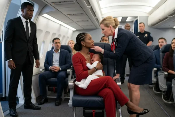 Flight Attendant Slapped Black Mom Holding Baby — She Makes One Call And The Airline Lost Control