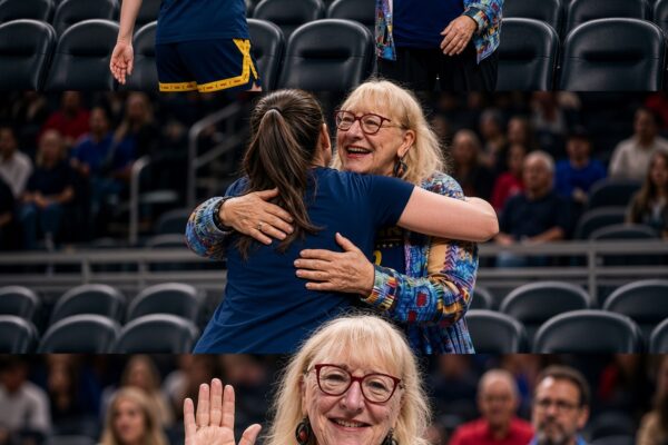 Courtside support! Donna Kelce shares a sweet moment with Caitlin Clark at the Fever season finale