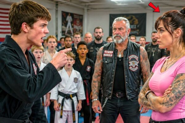 Black Belt Son Challenged a Woman — Then Her Hells Angels Secret Shocked Everyone