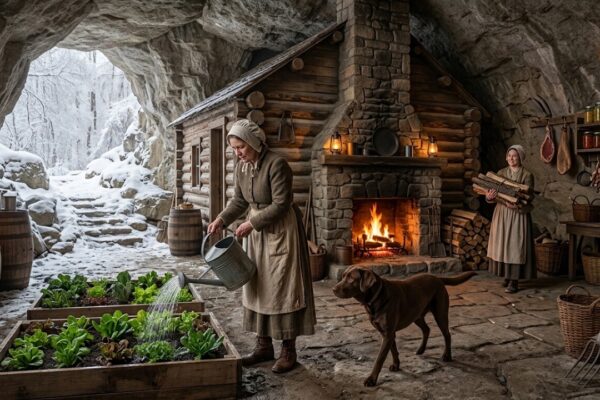 Banished as Liars, the Twin Sisters Disappeared Into the Mountains and Turned an Abandoned Cave Into a Hidden Winter Refuge — Villagers Mocked Their Warnings About the Coming Frost and Said They Would Be Begging to Return Within Days, but the sisters quietly sealed the stone walls, built a clever heating system, and filled the chambers with food, blankets, and firewood. Then the temperature suddenly plunged, ice covered the valley, and every house began losing heat. Desperate families climbed toward the cave expecting ruin — only to open the entrance and discover the warmest, safest shelter for miles waiting inside.