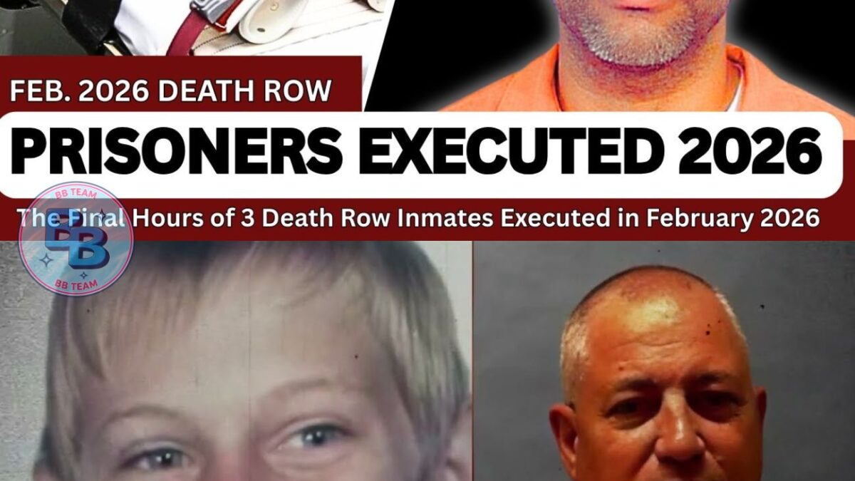 3 Death Row Inmates Executed in February 2026 — Their Crimes, Final Moments & Last Words