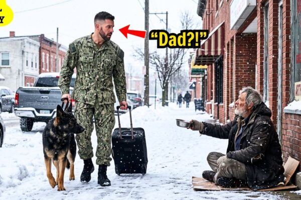 Navy SEAL Came Home with His German Shepherd and Found Dad Begging for Rice… What He Did Next…