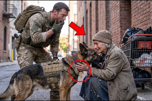Navy SEAL’s Shepherd Ran Straight to the Homeless Woman — She Already Knew the Dog’s Name