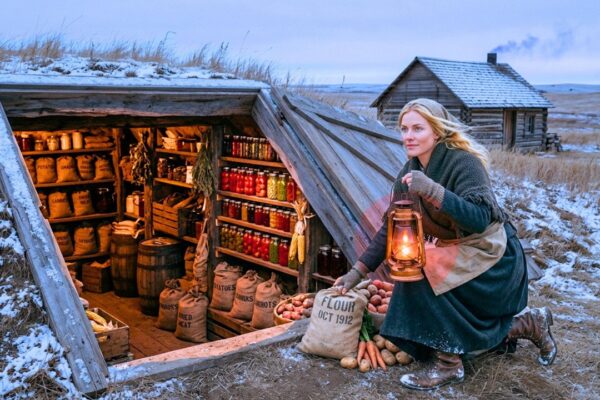 Before the Prairie’s Worst Blizzard in Decades, a Lone Homesteader Buried Hundreds of Pounds of Food Beneath Her Shed