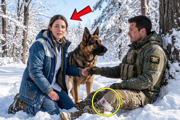 A Poor Nurse Followed a German Shepherd Through the Snow — Then a Wounded Navy SEAL Helped Her Sa…
