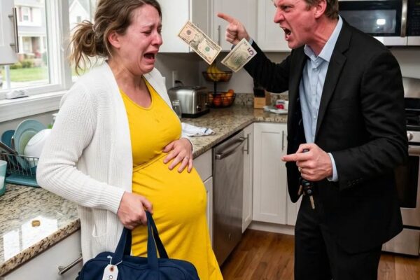At nine months pregnant, I expected my husband to drive me to the hospital. Instead, he tossed fifteen dollars at me and said it was enough for a taxi.