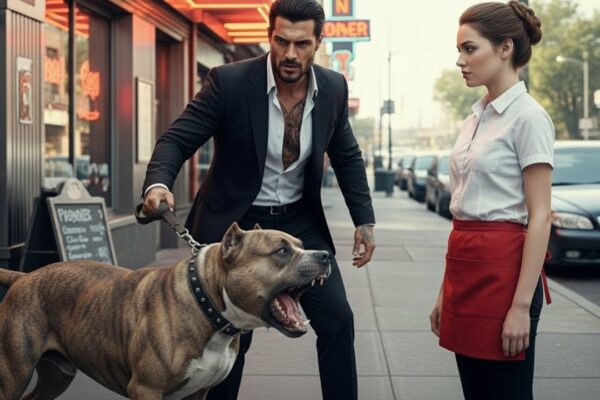 Nobody Could Control the Mafia Boss’s Pitbull — Until a Quiet Waitress Gave One Calm Command