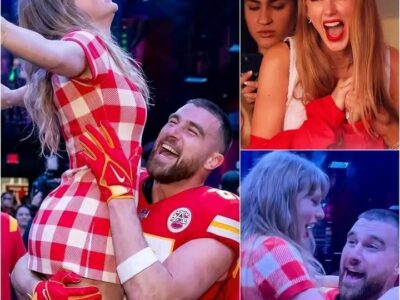 TAYLOR SWIFT BREAKS NFL PROTOCOL TO LEAP INTO TRAVIS KELCE’S ARMS AFTER 31-10 WIN! Did an unprecedented on-field moment reveal hidden postgame emotions?