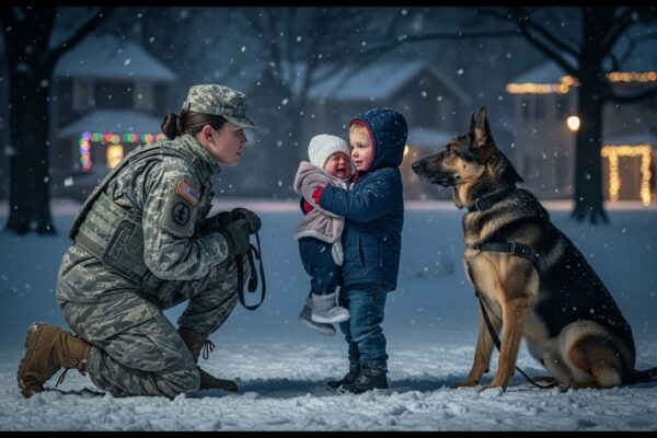 ‘Ma’am, My Baby Sister Is Freezing…’ Little Boy Said — Then a Navy SEAL & Her K9 Saved Their Live 