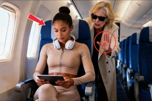 White Passenger Berates Black Pilot’s Wife — The Captain Steps Out and the Cabin Falls Silen