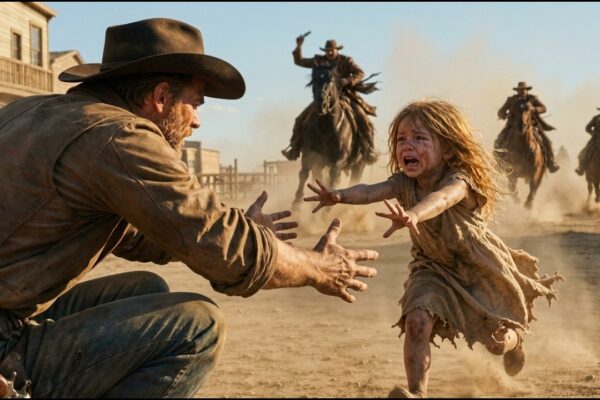 A Terrified Little Girl Ran Into A Cowboy’s Arms — Then The Riders Arrived