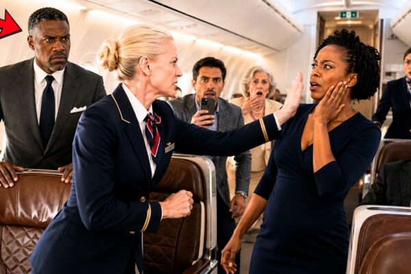 Flight Attendant Slaps Black Doctor — Freezes When Her Husband, The Airline’s Owner, Walks In 