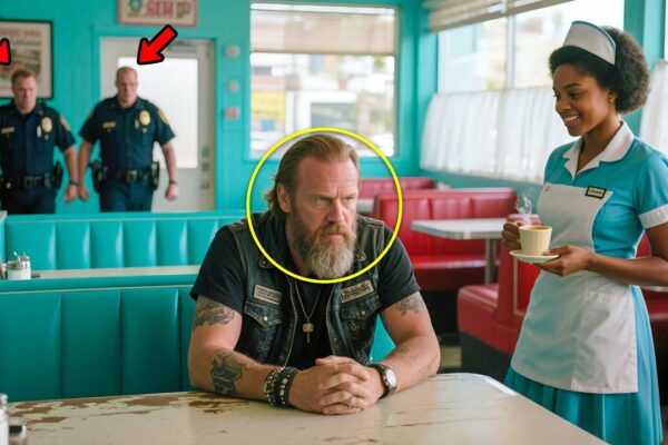 Black Woman Defends A HELL’S ANGEL From Police, 200 Bikers Show Up At Her Diner The Next Day.