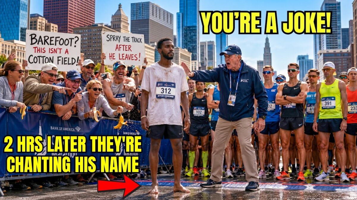 Crowd Laughs When Barefoot Black Boy Lines Up for Marathon — 2 Hrs Later They’re Chanting His Name