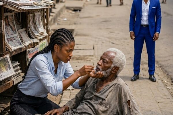 She Arrived Late After Saving an Old Man—Then Found Him Sitting Beside the CEO