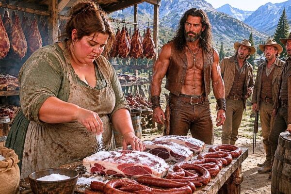 He Only Hired the Plus-Size Woman to Handle a Simple Job — Salting Pork and Helping Around His Struggling Ranch. Most people underestimated her before she even stepped onto the land, never imagining she carried a rare skill passed down through generations. As the ranch faced failing supplies, harsh seasons, and an uncertain future, her unexpected knowledge began changing everything. The cowboy who thought he had hired just another worker soon discovered she was the one person capable of saving his family’s legacy. What she revealed about her past left the entire ranch speechless.