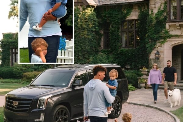 PATRICK MAHOMES ARRIVES WITH MASSIVE BABY GIFTS AT TAYLOR & TRAVIS’S $5.35M ESTATE AS PREGNANCY HINTS EXPLODE!