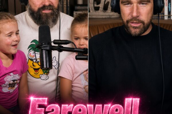 Travis Kelce’s emotional reaction to saying goodbye to his nieces goes viral