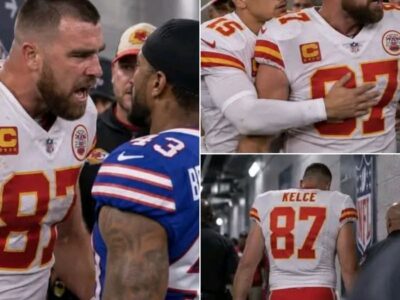 “THAT WAS A STEP TOO FAR!” NFL SLAPS TRAVIS KELCE WITH MASSIVE FINE AFTER HEATED TUNNEL ALTERCATION! Did a near-brawl with an opposing defensive back force Patrick Mahomes to intervene before the league office issued a harsh penalty? Read the explosive details now!