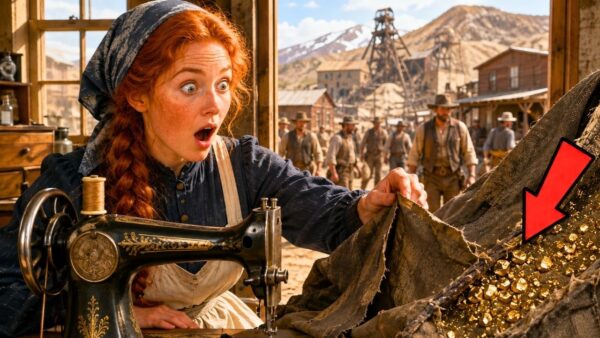 She Earned Bare Pennies Mending Clothes for Miners, Unaware the Gold Dust Trapped in the Fabric Was Building Her Fortune