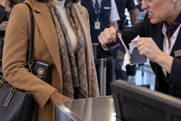 Gate Agent Tears Up Black Woman’s Passport — Unaware She’s an FAA Inspector in Disguise… 