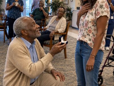 An 89-year-old man at the retirement home got down on one knee and asked me to marry him — I thought it was a joke until he explained why he had chosen me.