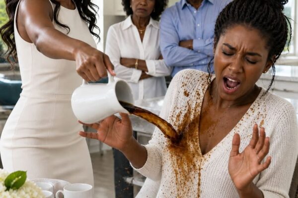 At breakfast, my sister tossed hot coffee in my face because I refused to let her use my credit card—but what my family did next shocked everyone.