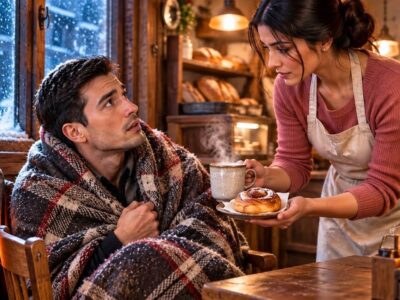 She Saved a Freezing Stranger in Her Bakery—Not Knowing He Owned Half the City