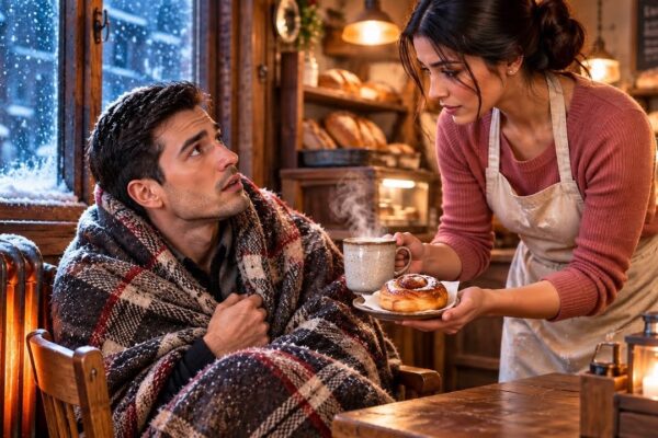She Saved a Freezing Stranger in Her Bakery—Not Knowing He Owned Half the City