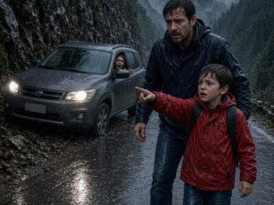 “Daddy, She’s Going to Die! Help Her!”—Single Dad Saw a Woman Trapped After a Cliffside Crash