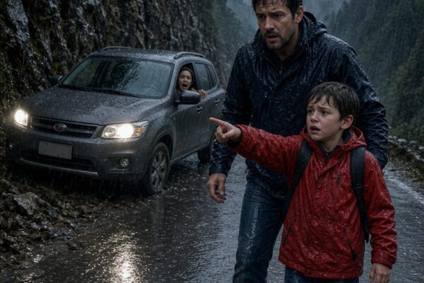 “Daddy, She’s Going to Die! Help Her!”—Single Dad Saw a Woman Trapped After a Cliffside Crash