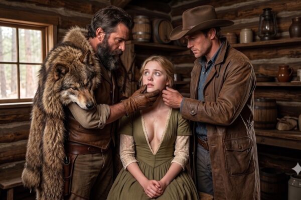 The Mountain Men Whispered to the Terrified Virgin Mail-Order Bride: “You’ll Please Us Both”