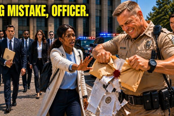 A Black Woman Warned the Arrogant Cop Not to Open the Sealed Packet— He Ripped It Apart, Big Mistake