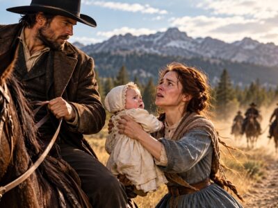 “Take My Baby and Ride,” the Widow Begged the Cowboy—Then He Saw Who Was Coming Over the Ridge