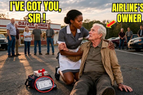 Black Waitress Missed Her Only Flight Home to Carry a Collapsing Old Man — He Owned the Airline 