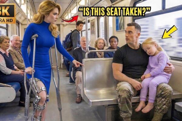 “Is This Seat Taken” Disabled Woman Sat Near a Single Dad — Moments Later, She Froze in Shock 
