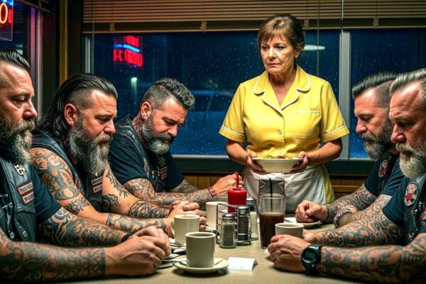 Poor Waitress Tore Up a $67 Check for 5 Broke Bikers — 53 Hours Later 450 Hell’s Angels Arrived